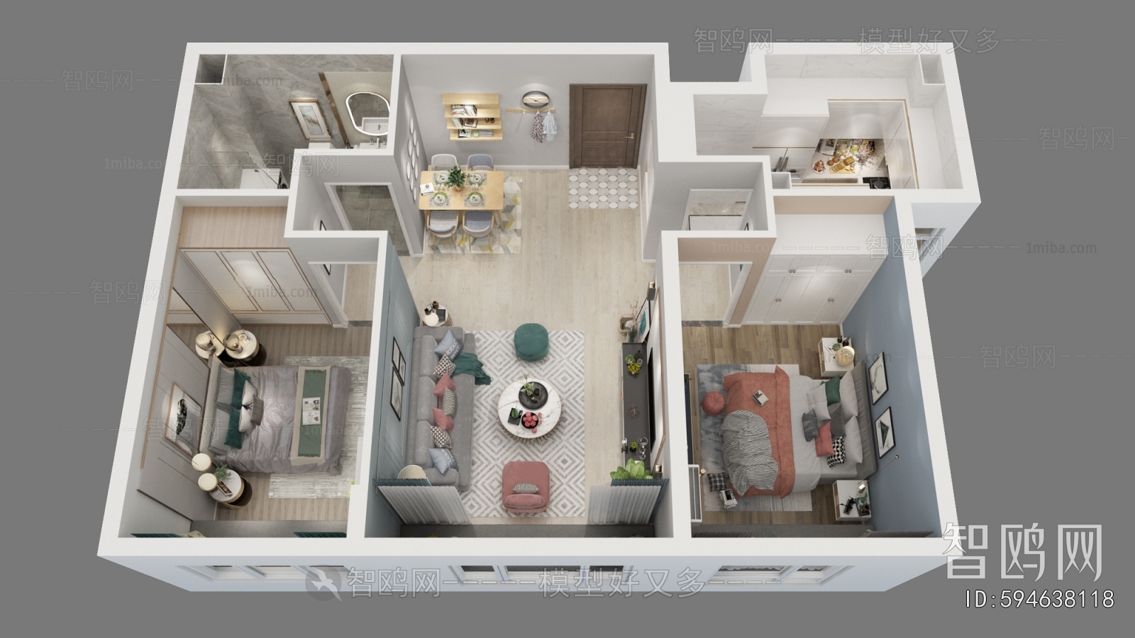 Modern A Bird's-eye View Of Home Decoration