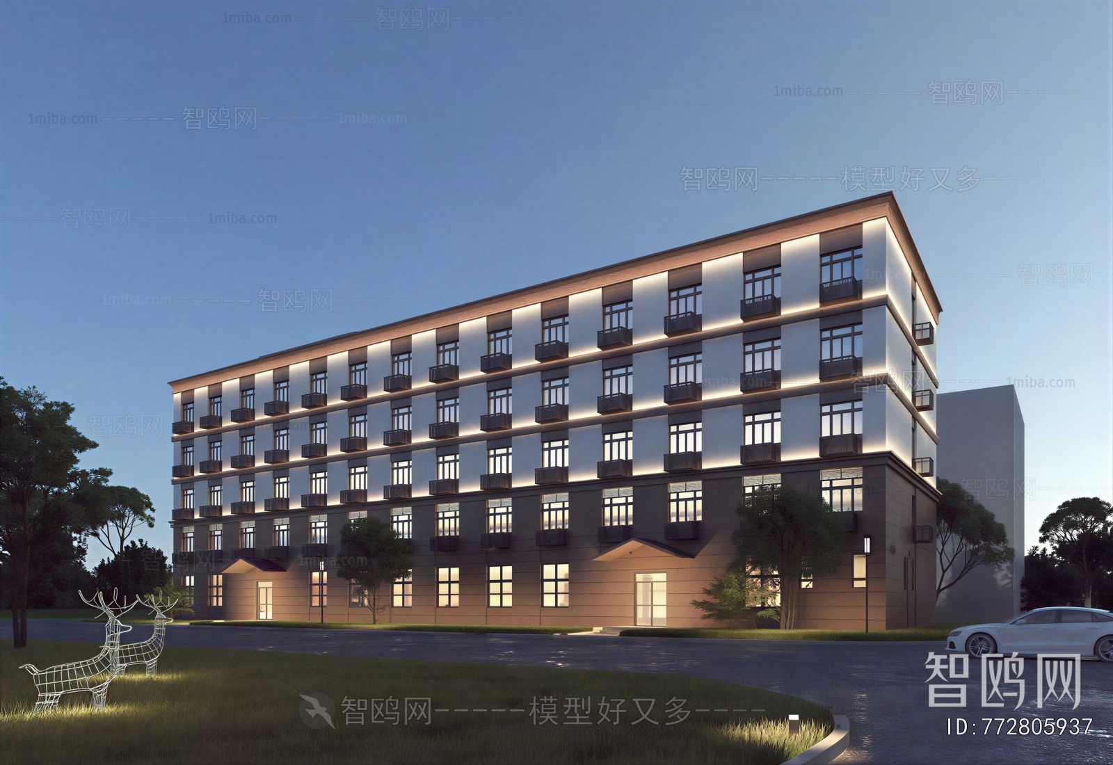 Modern Appearance Of Commercial Building