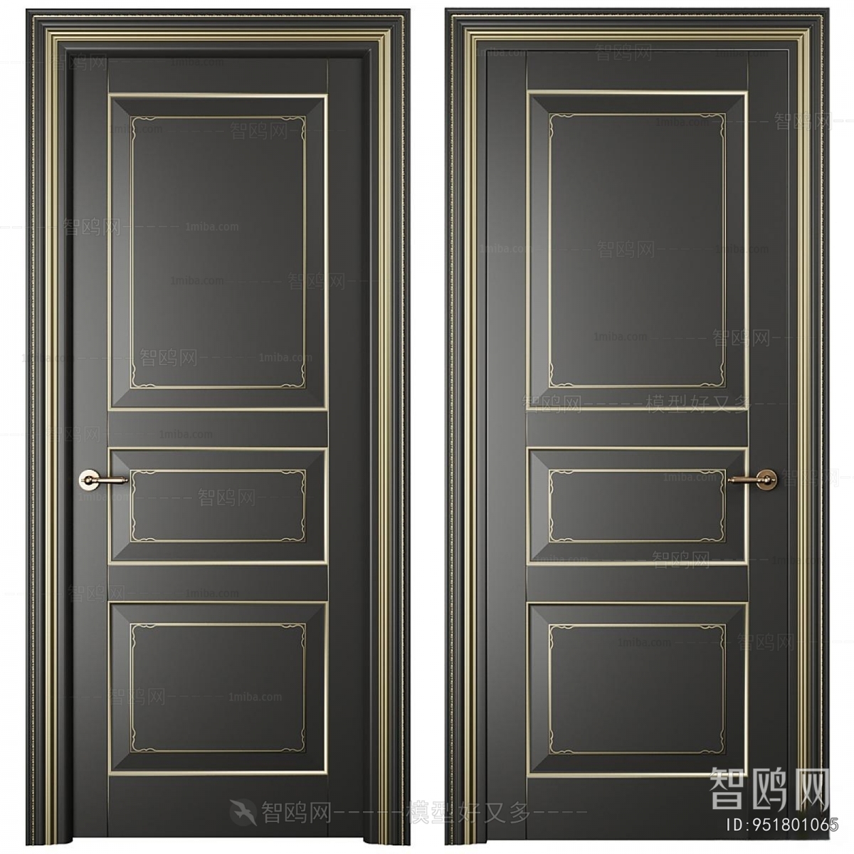 Simple European Style Single Door