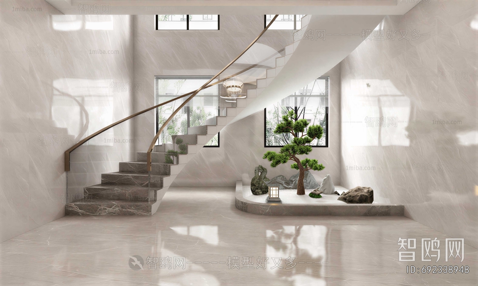 New Chinese Style Stairwell