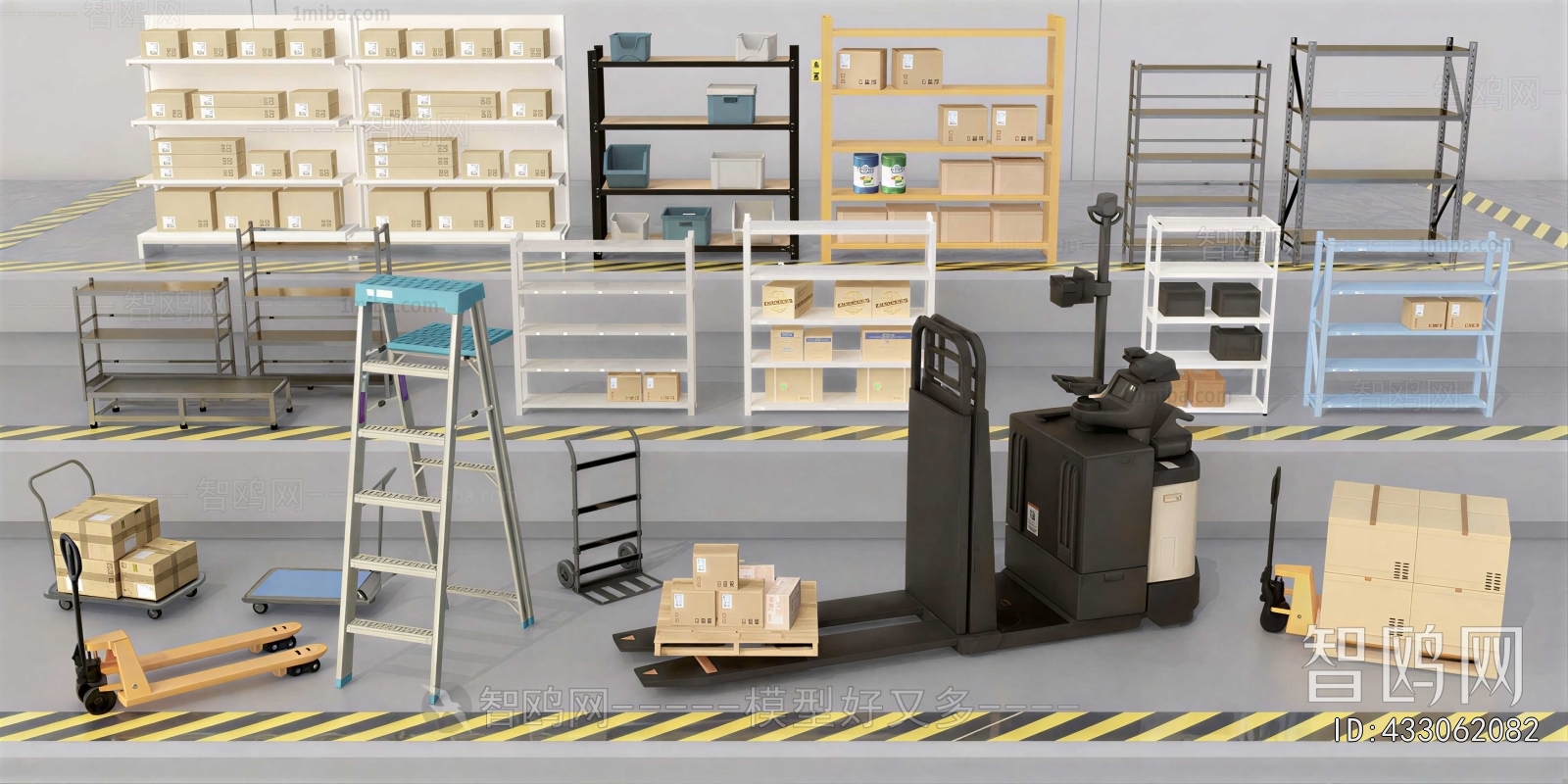 Modern Supermarket Shelf