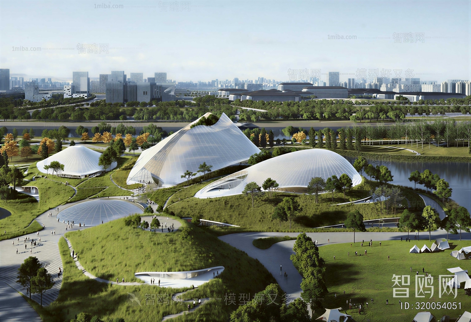 Modern Architectural Bird's-eye View Planning