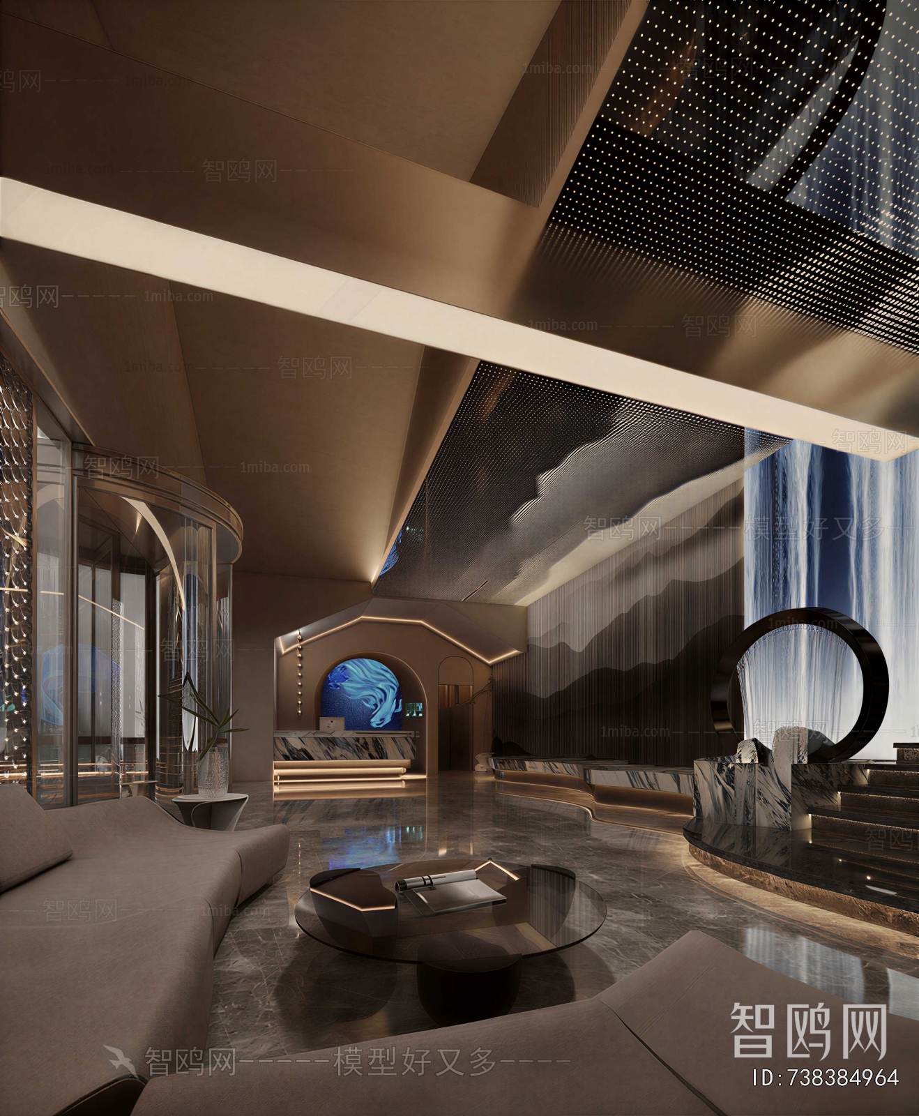 New Chinese Style Office Reception Desk