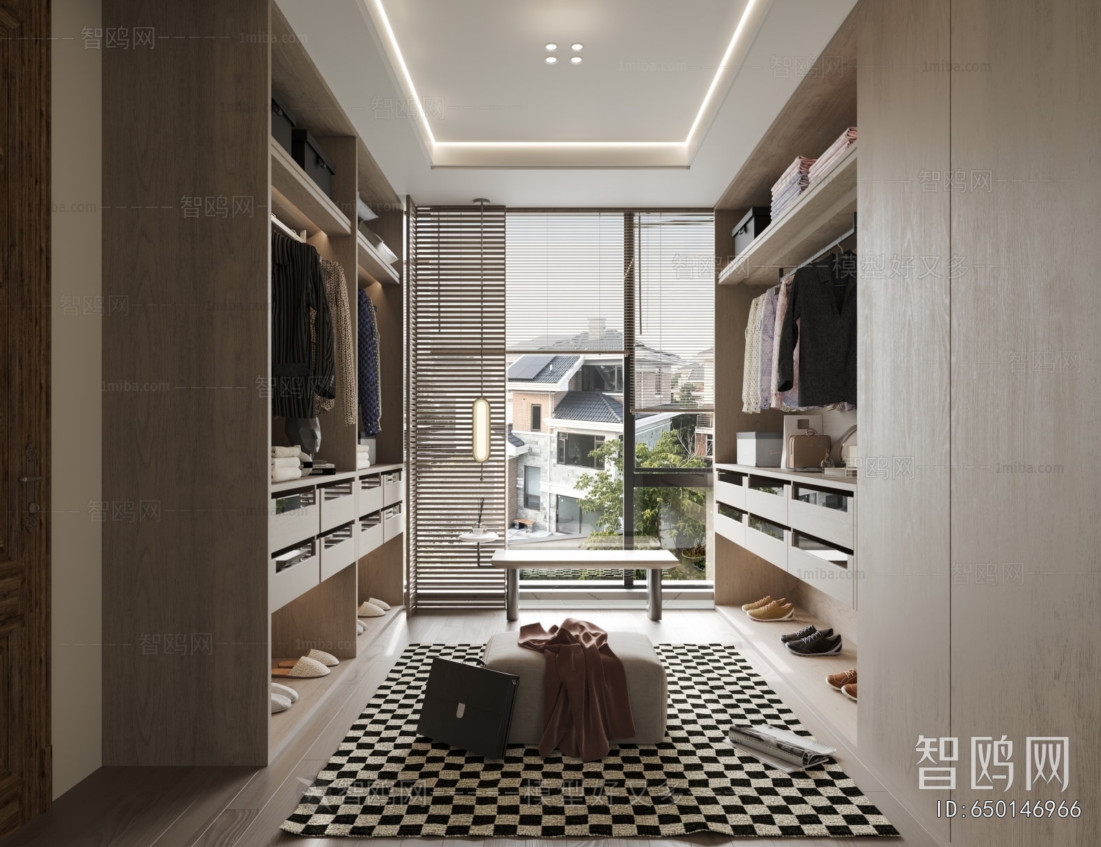 Modern Clothes Storage Area