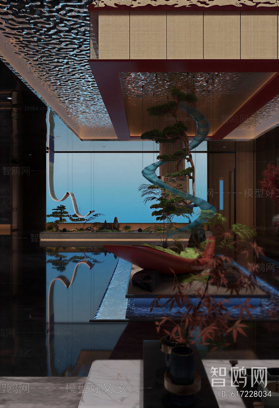 New Chinese Style Office Reception Desk