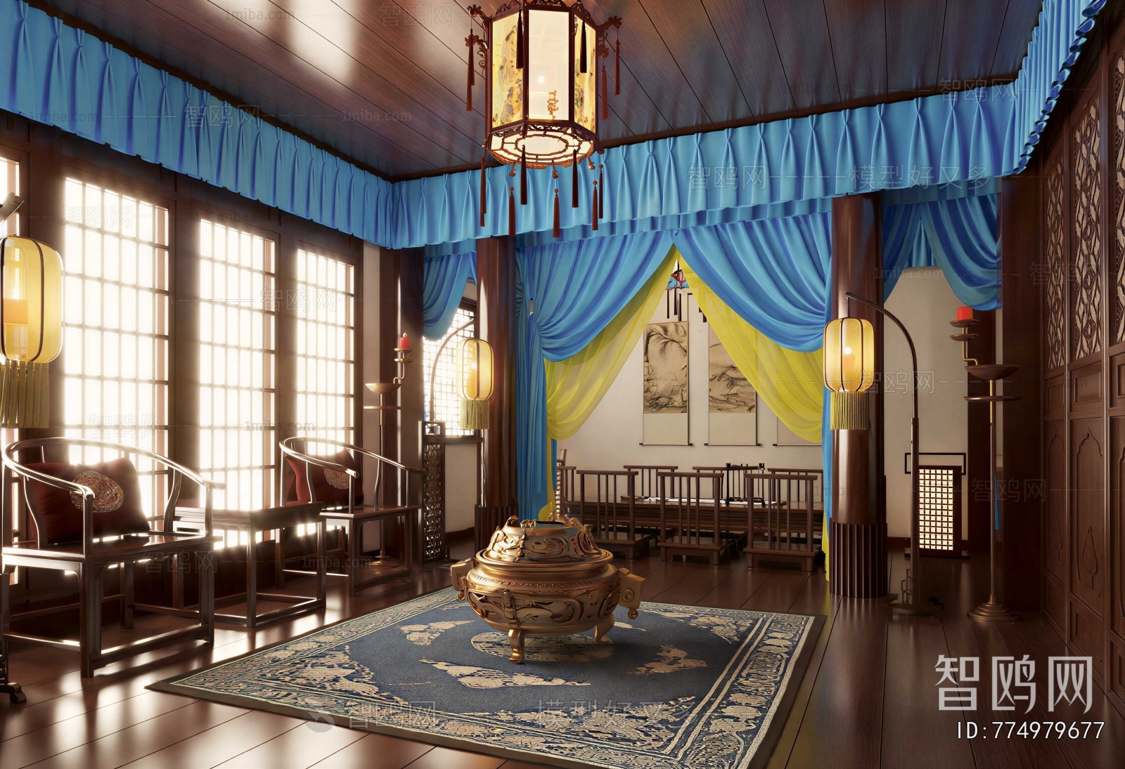 New Chinese Style Exhibition Hall