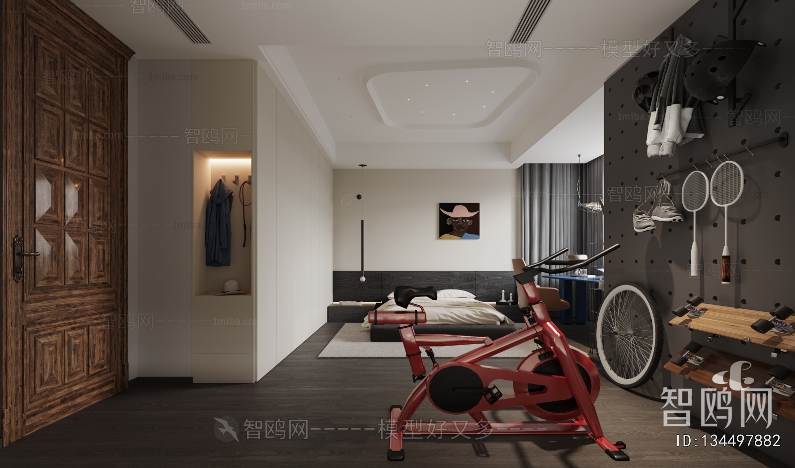 Modern Boy's Room And Son's Room