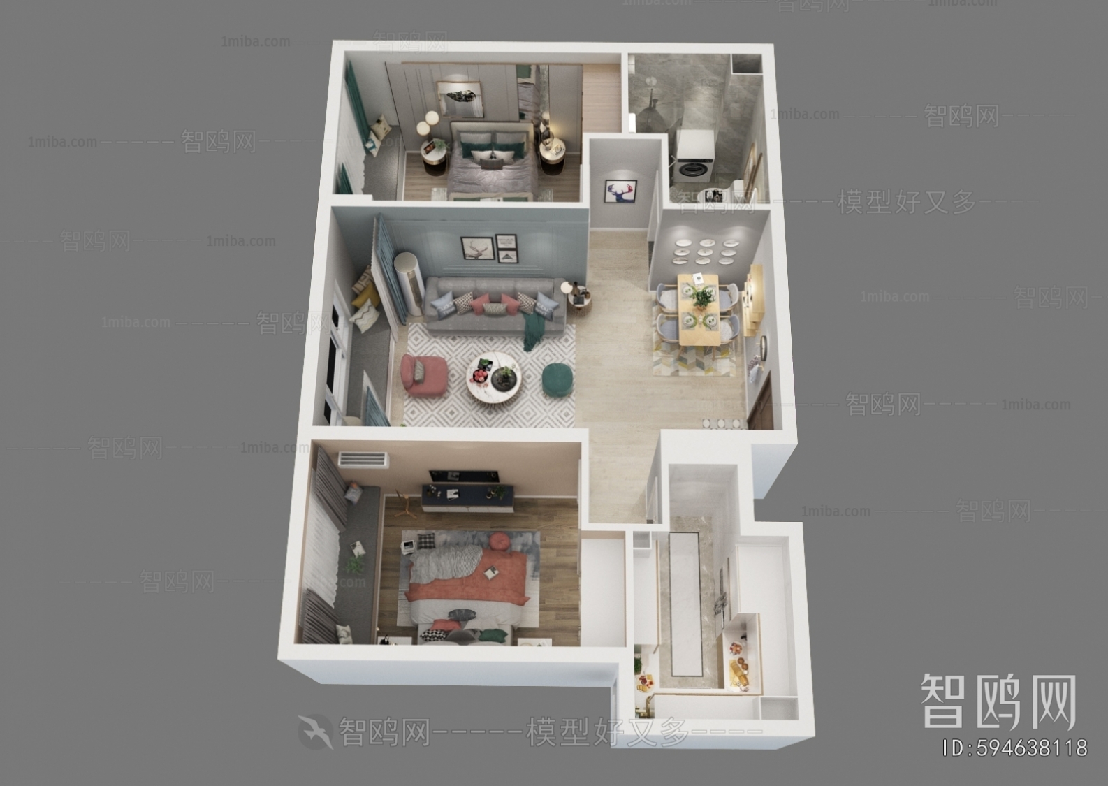 Modern A Bird's-eye View Of Home Decoration