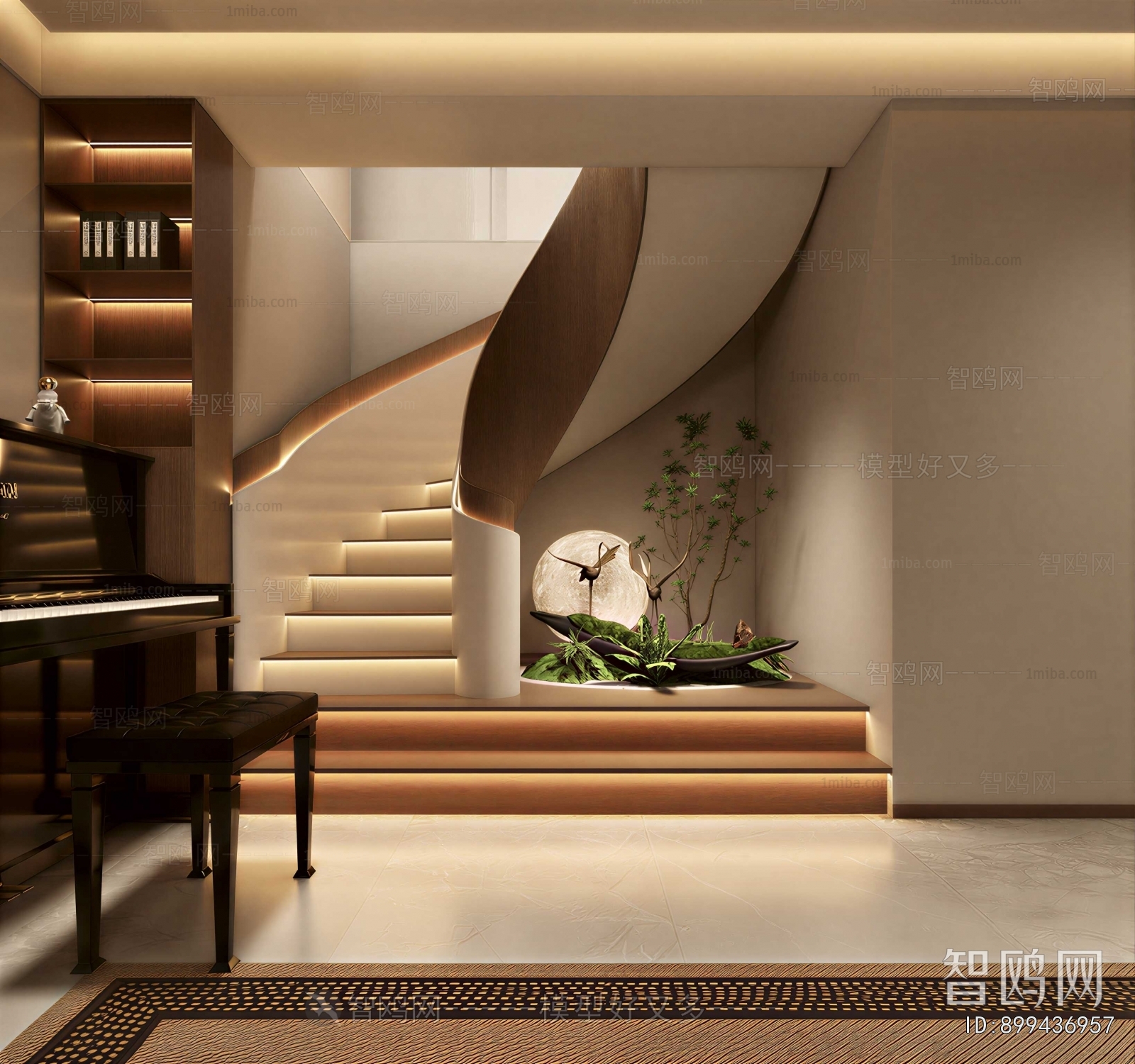 New Chinese Style Stairwell