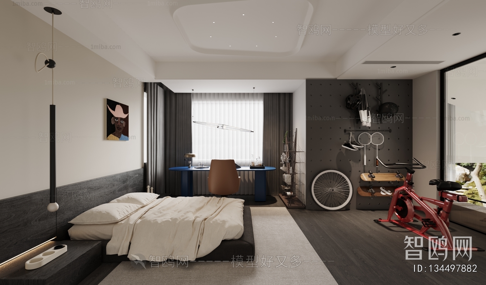 Modern Boy's Room And Son's Room