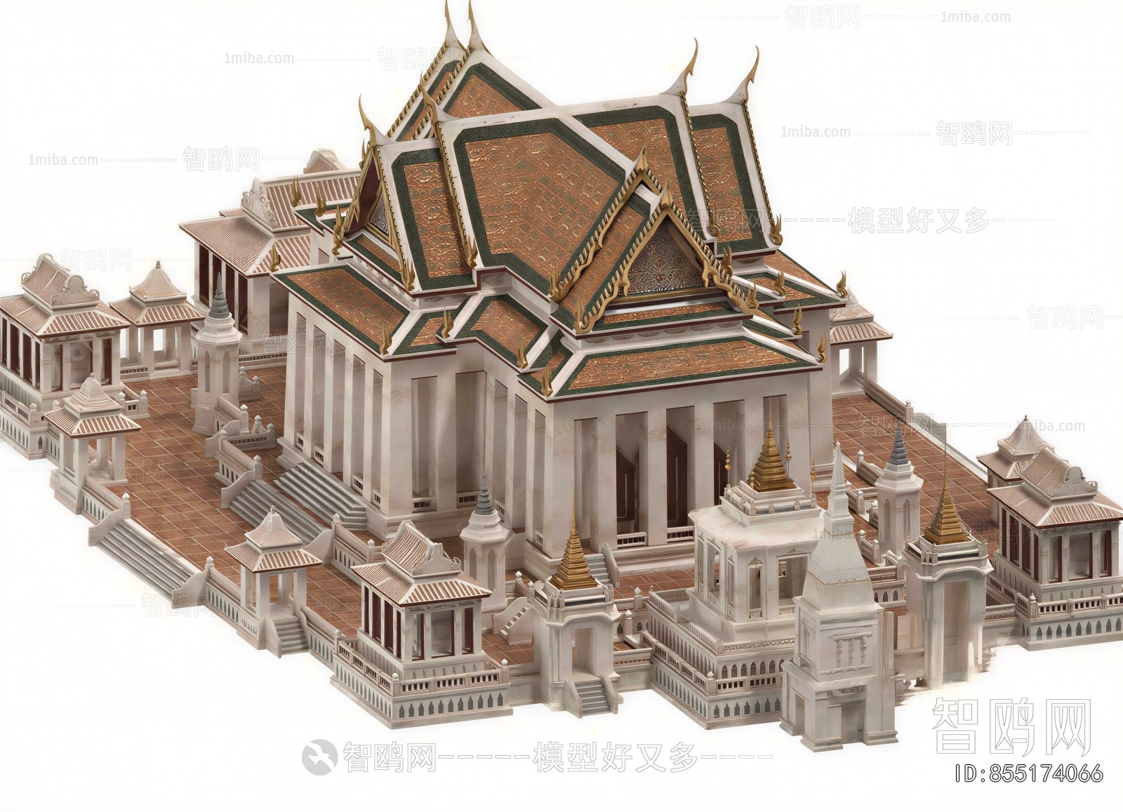 Southeast Asian Style Religious Architecture