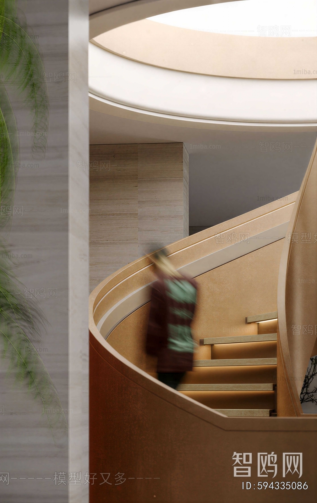 Modern Rotating Staircase