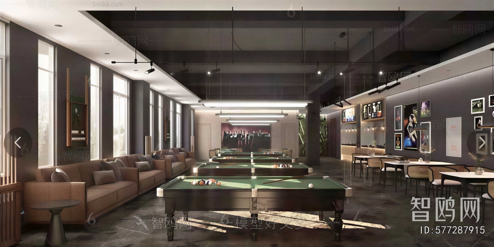 Modern Billiard Room