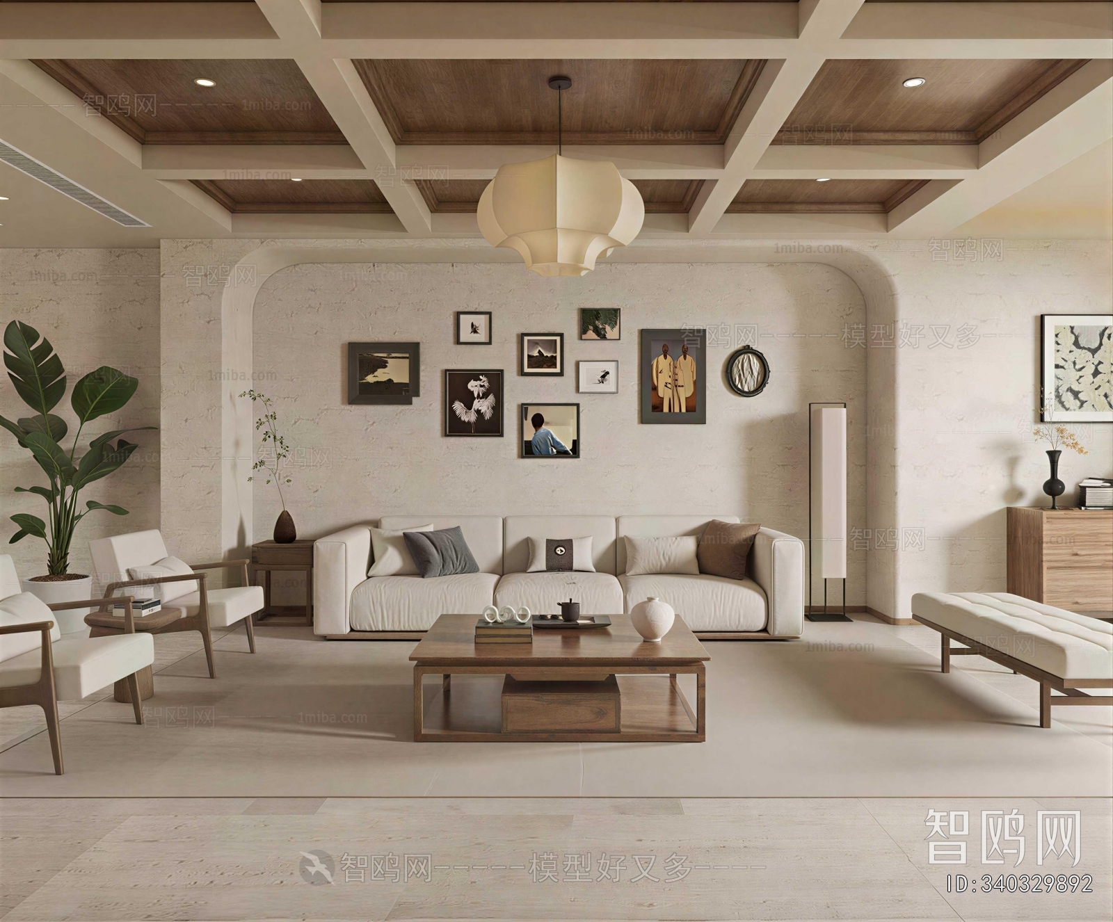 New Chinese Style A Living Room