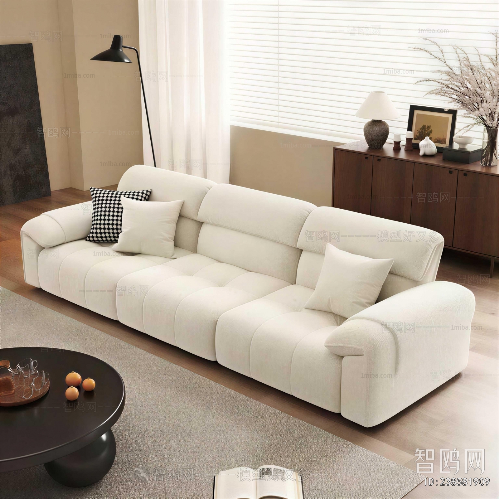 Modern Three-seat Sofa