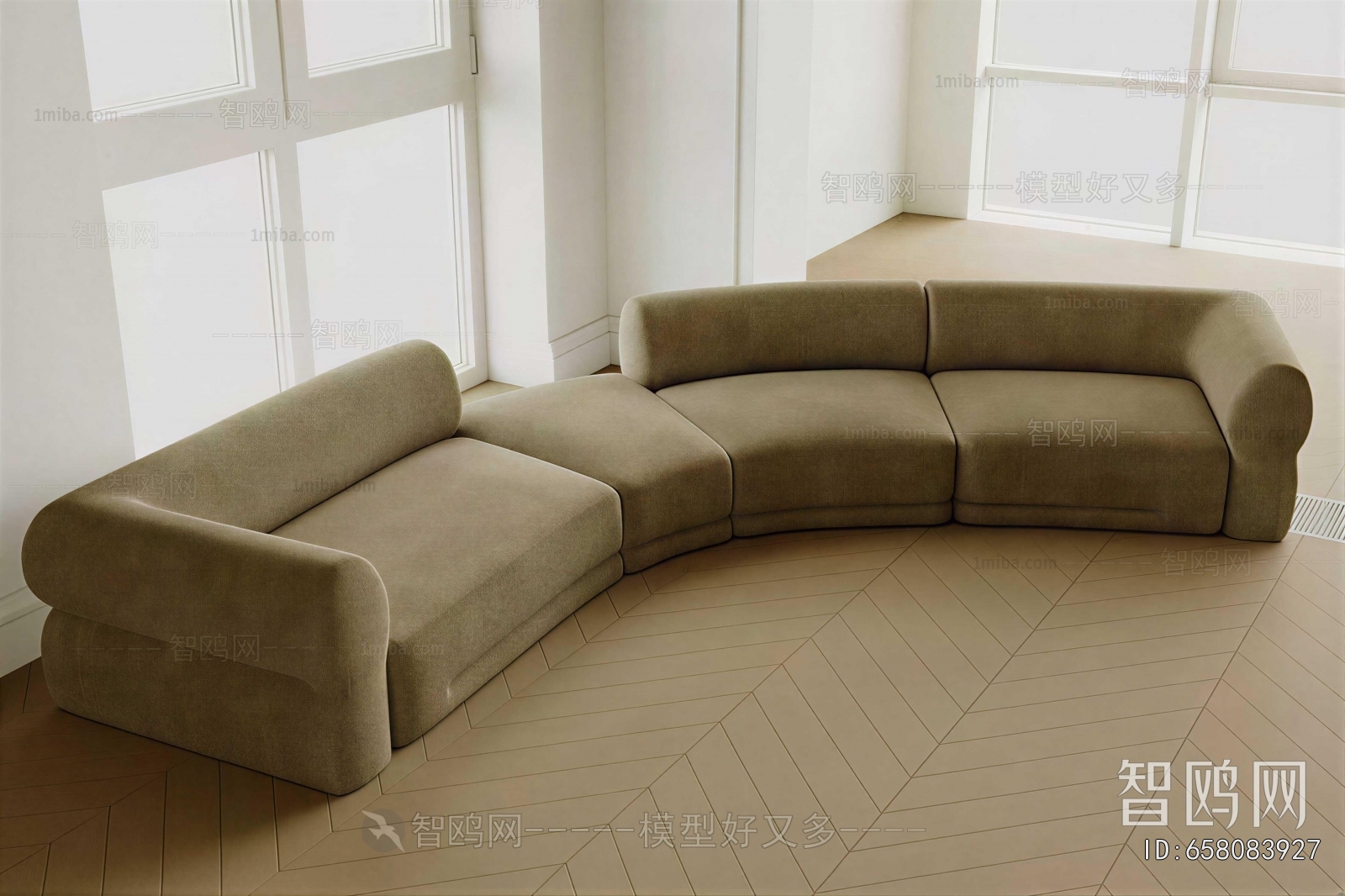 Modern Curved Sofa