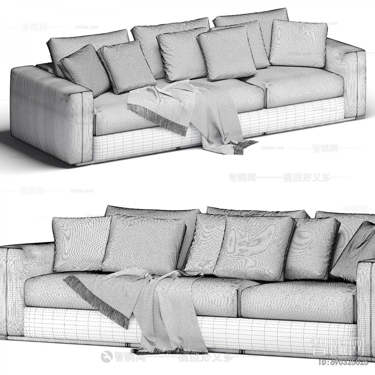 Modern Three-seat Sofa