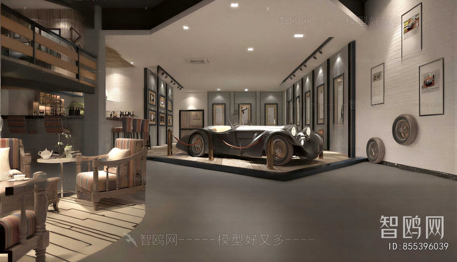 Retro Style Exhibition Hall