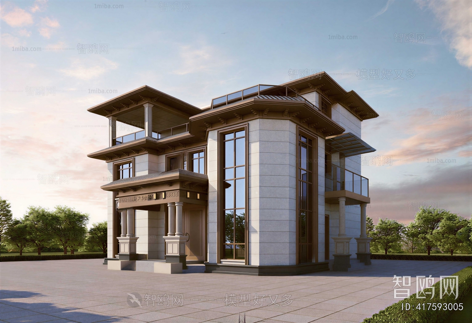 New Chinese Style Detached Villa