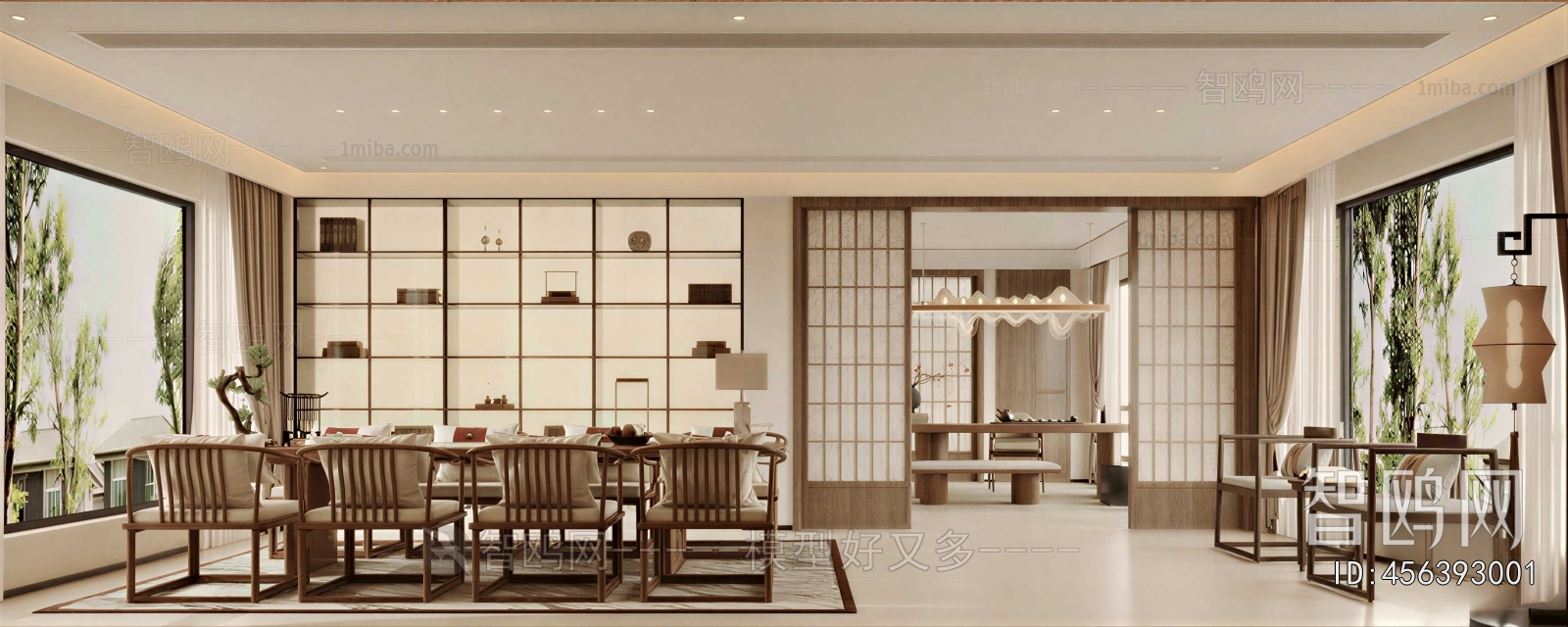 New Chinese Style Dining Room