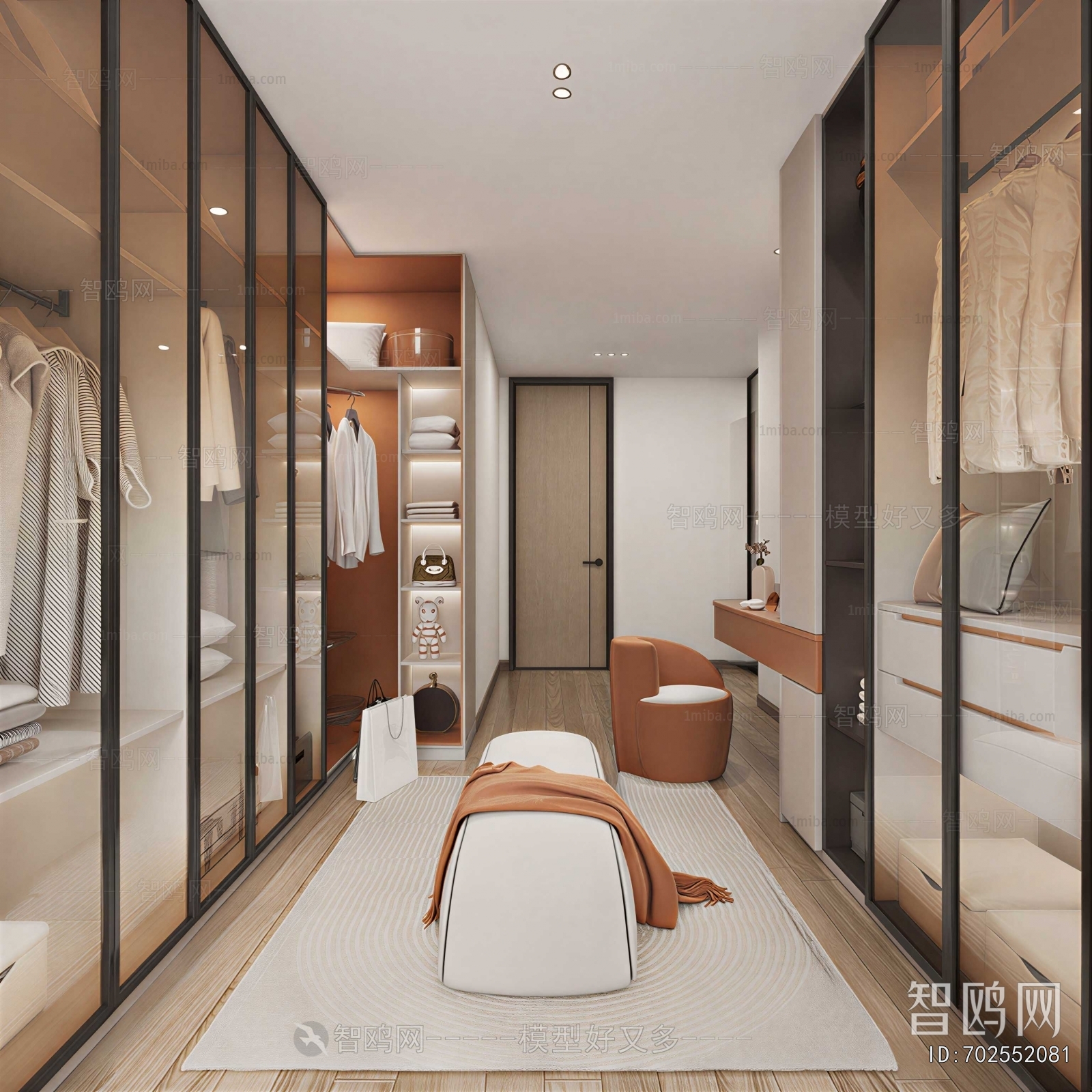 Modern Clothes Storage Area