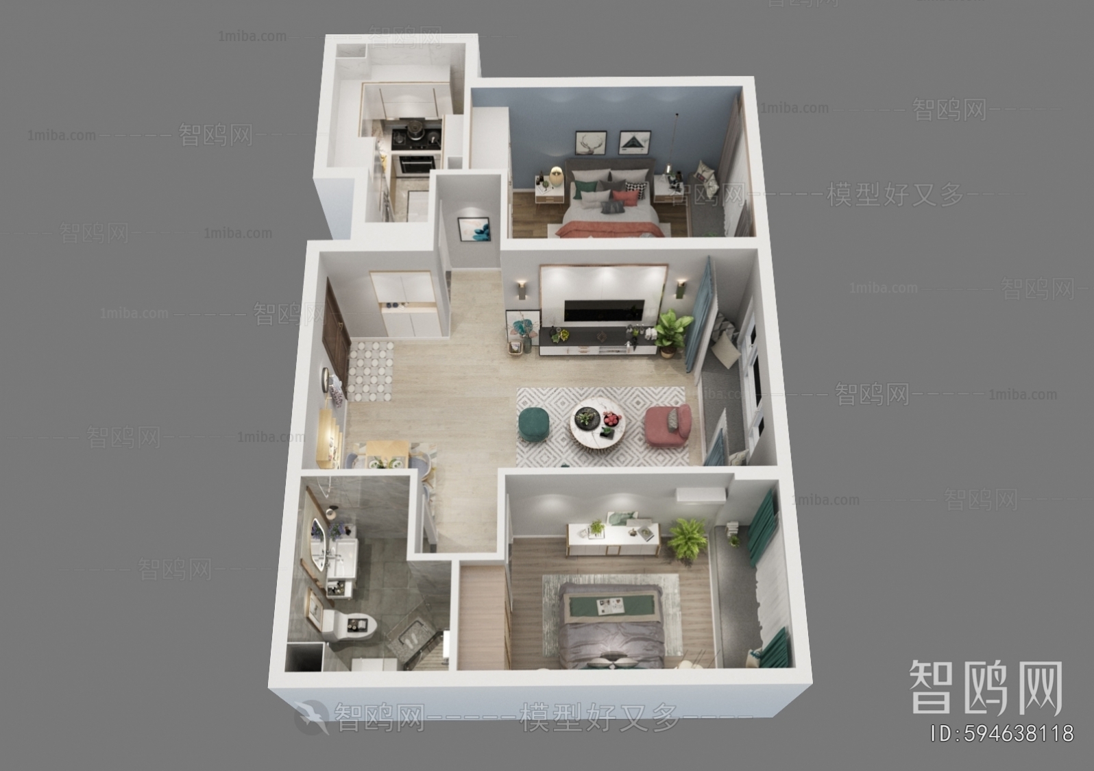 Modern A Bird's-eye View Of Home Decoration