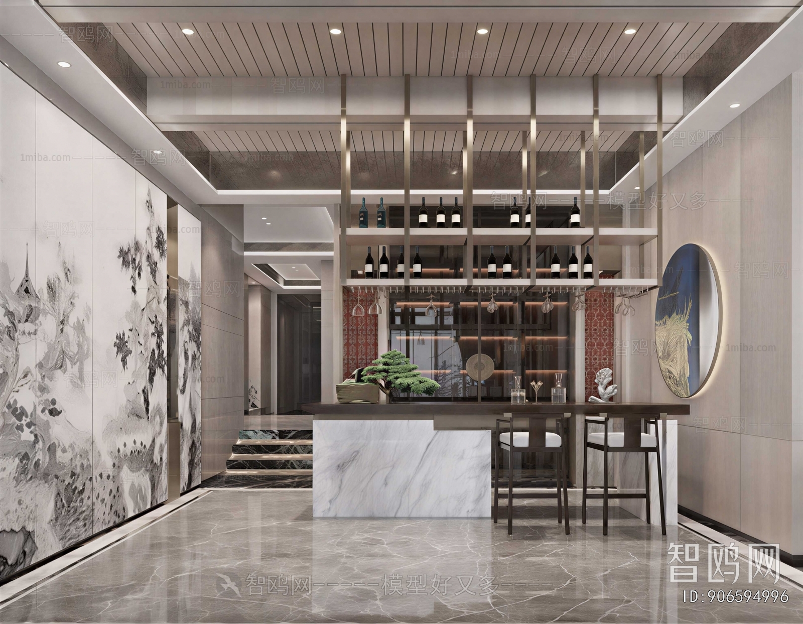 New Chinese Style Dining Room