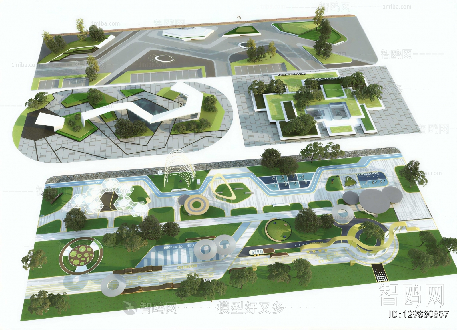 Modern Park Landscape