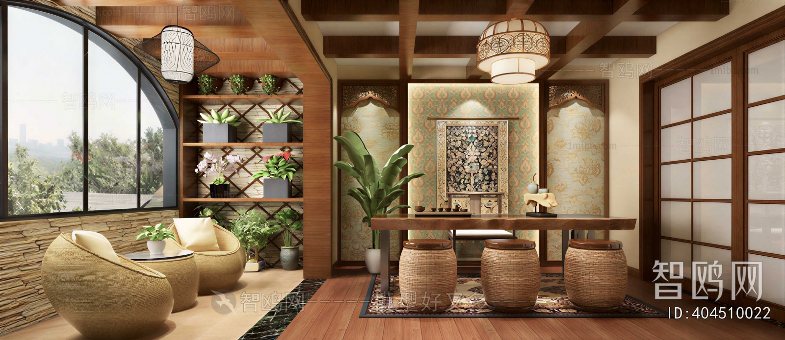 Southeast Asian Style Tea House