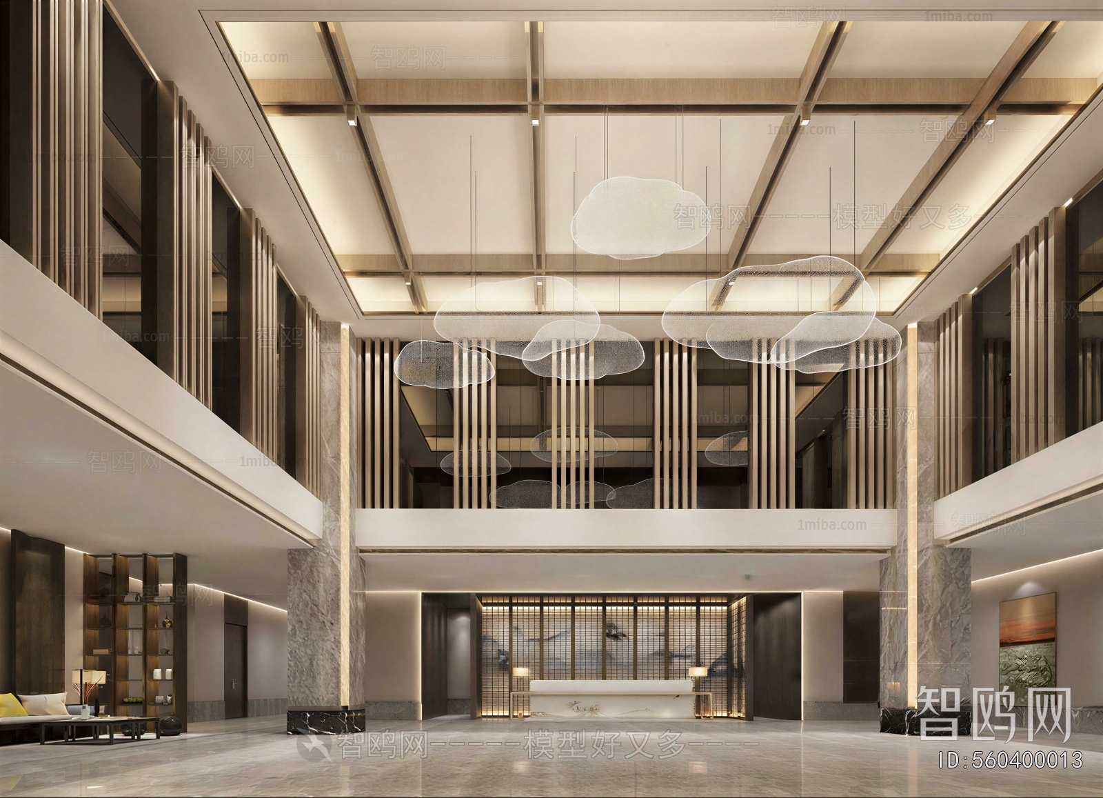 Modern Office Reception Desk