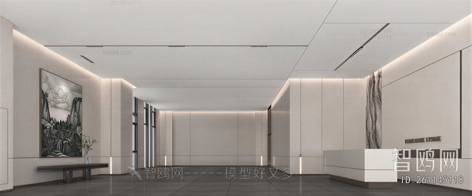 Modern Office Reception Desk