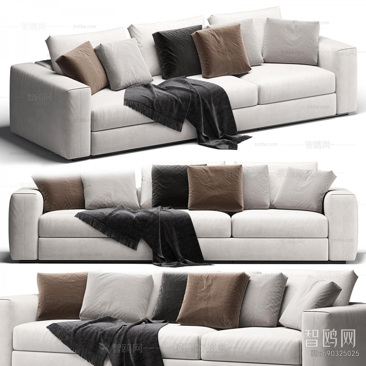 Modern Three-seat Sofa