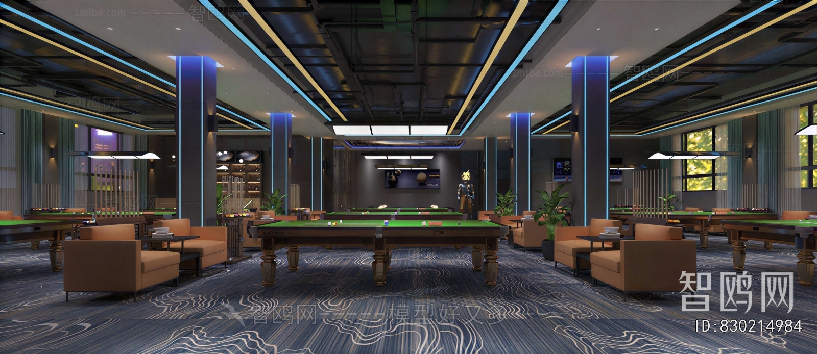 Modern Billiard Room