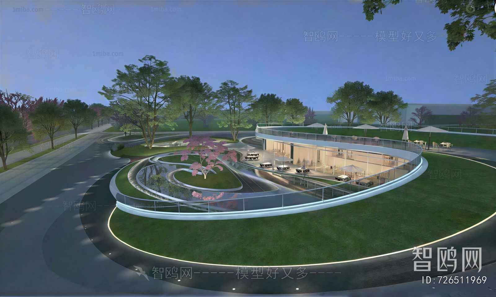 Modern Park Landscape