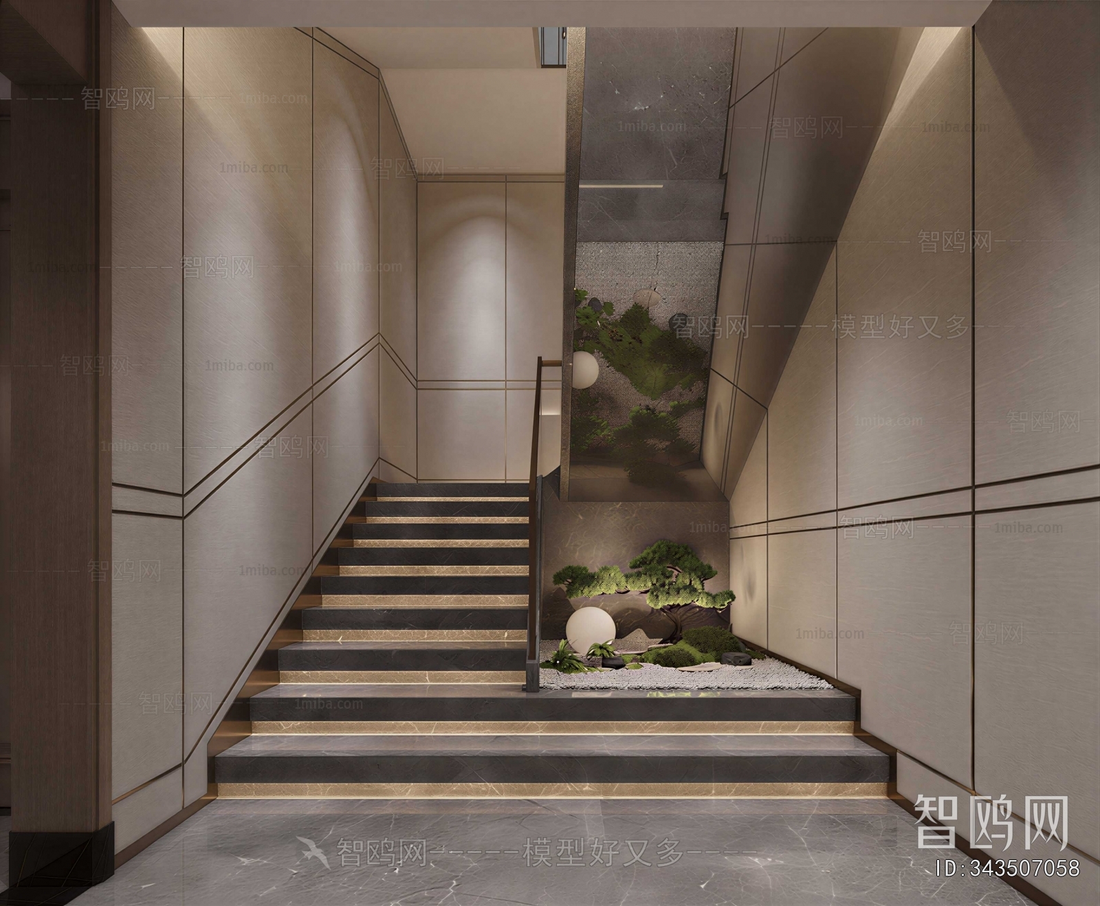 New Chinese Style Stairwell