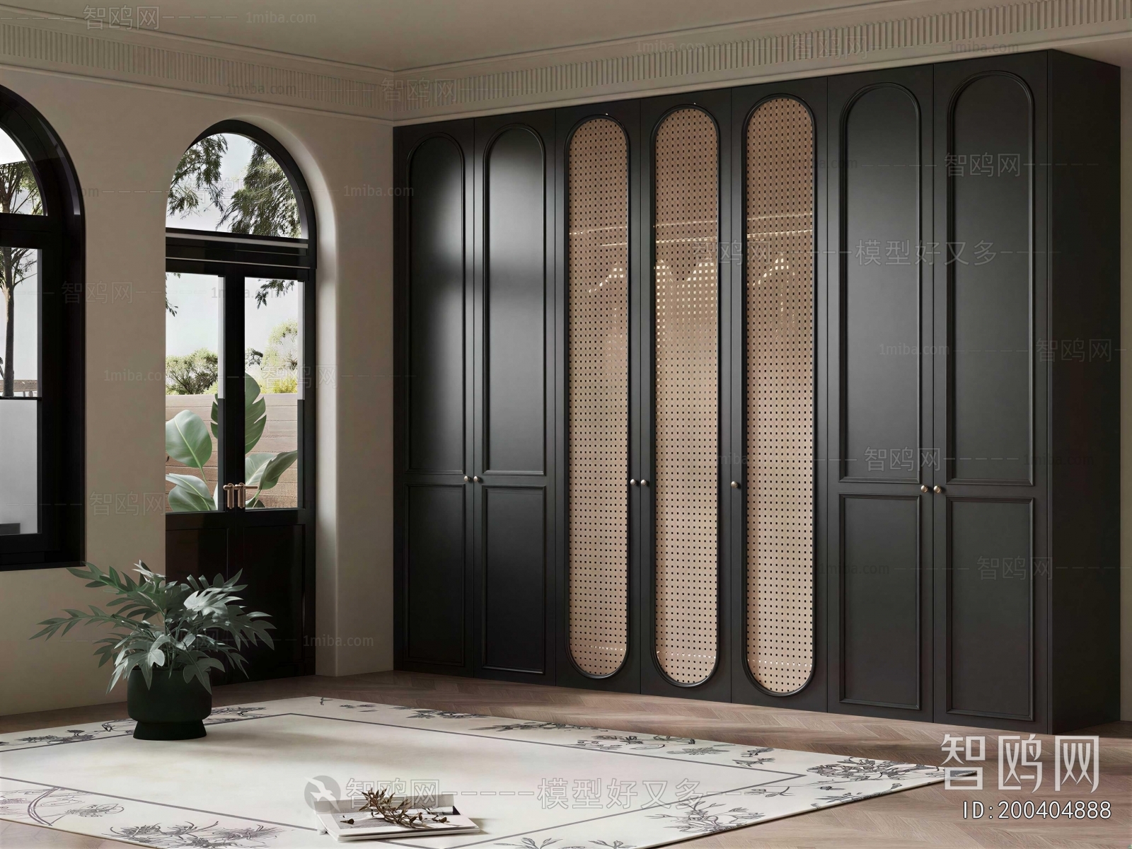 French Style Clothes Storage Area