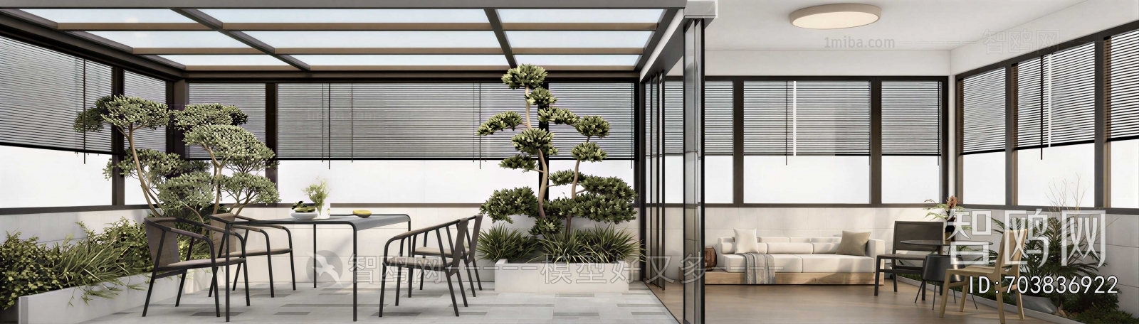 New Chinese Style Leisure Balcony