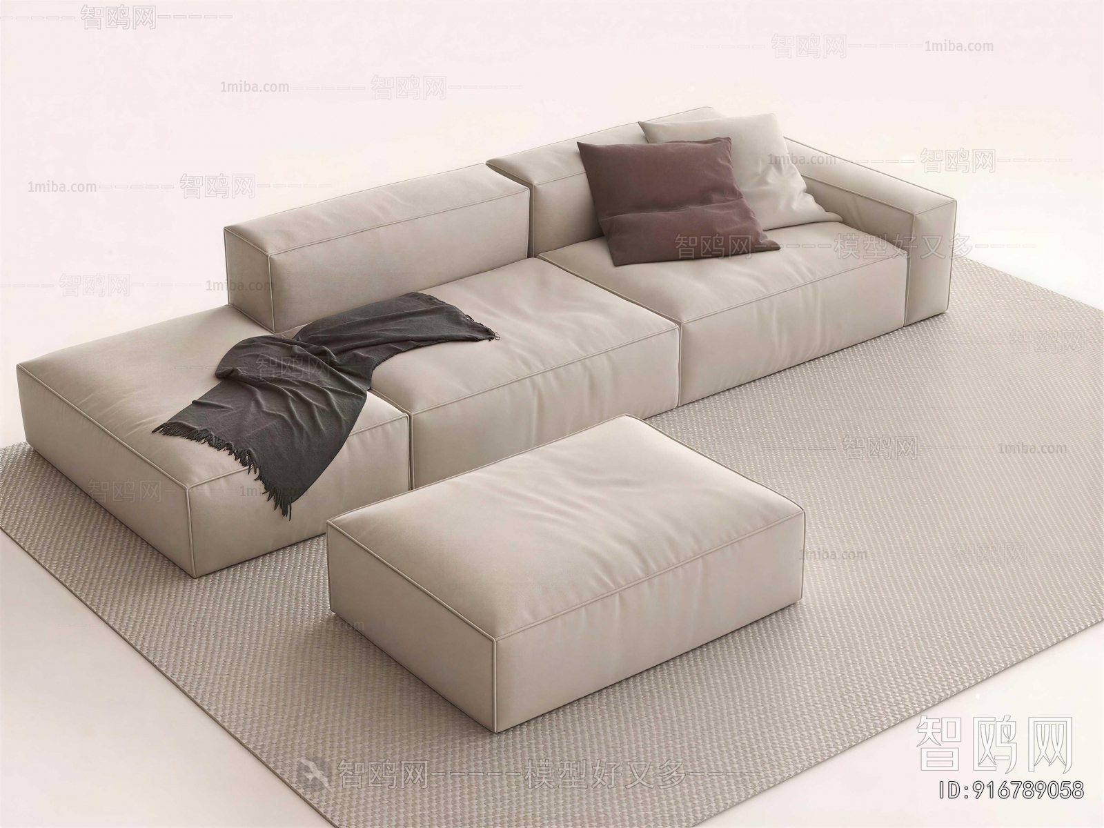 Modern Three-seat Sofa