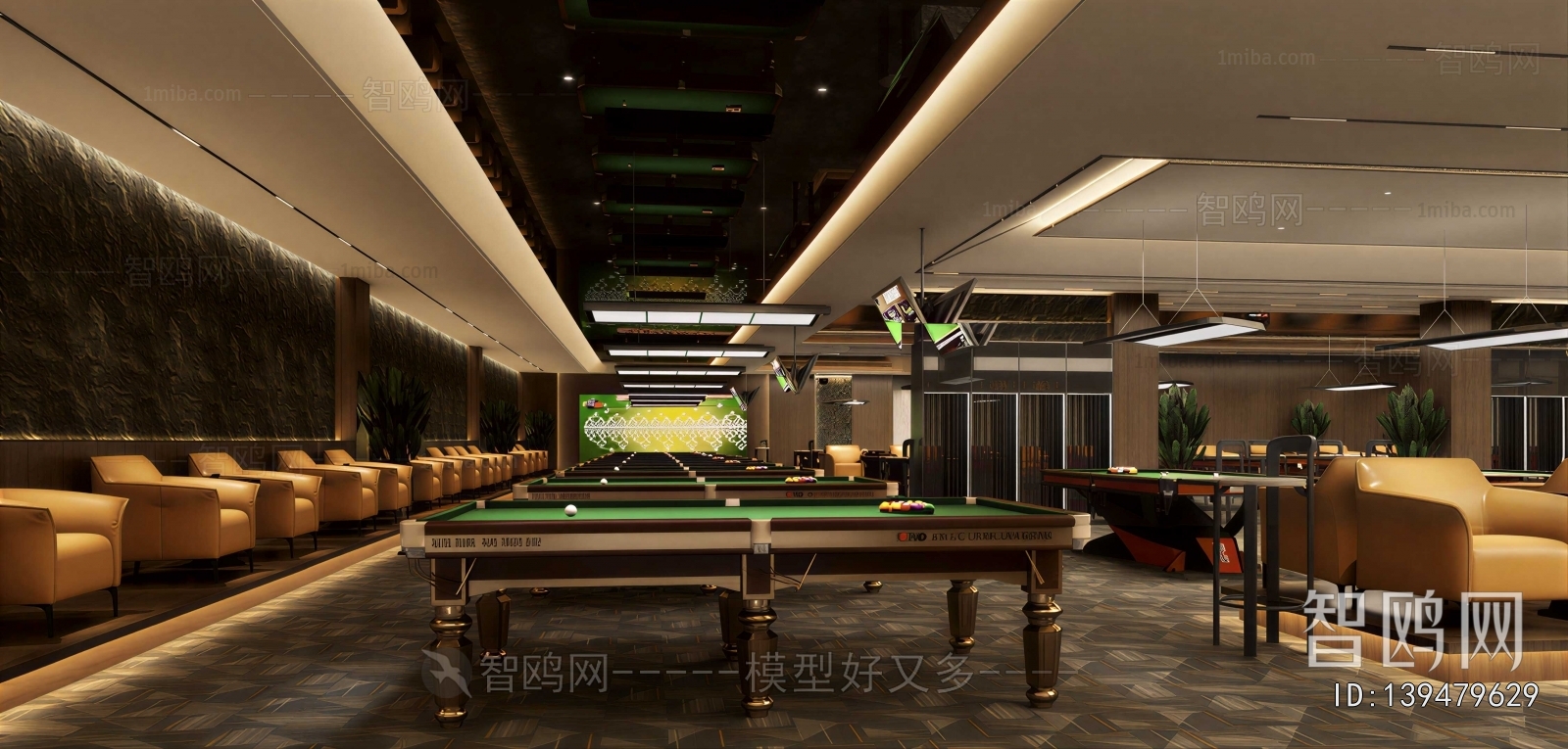 Modern Billiard Room