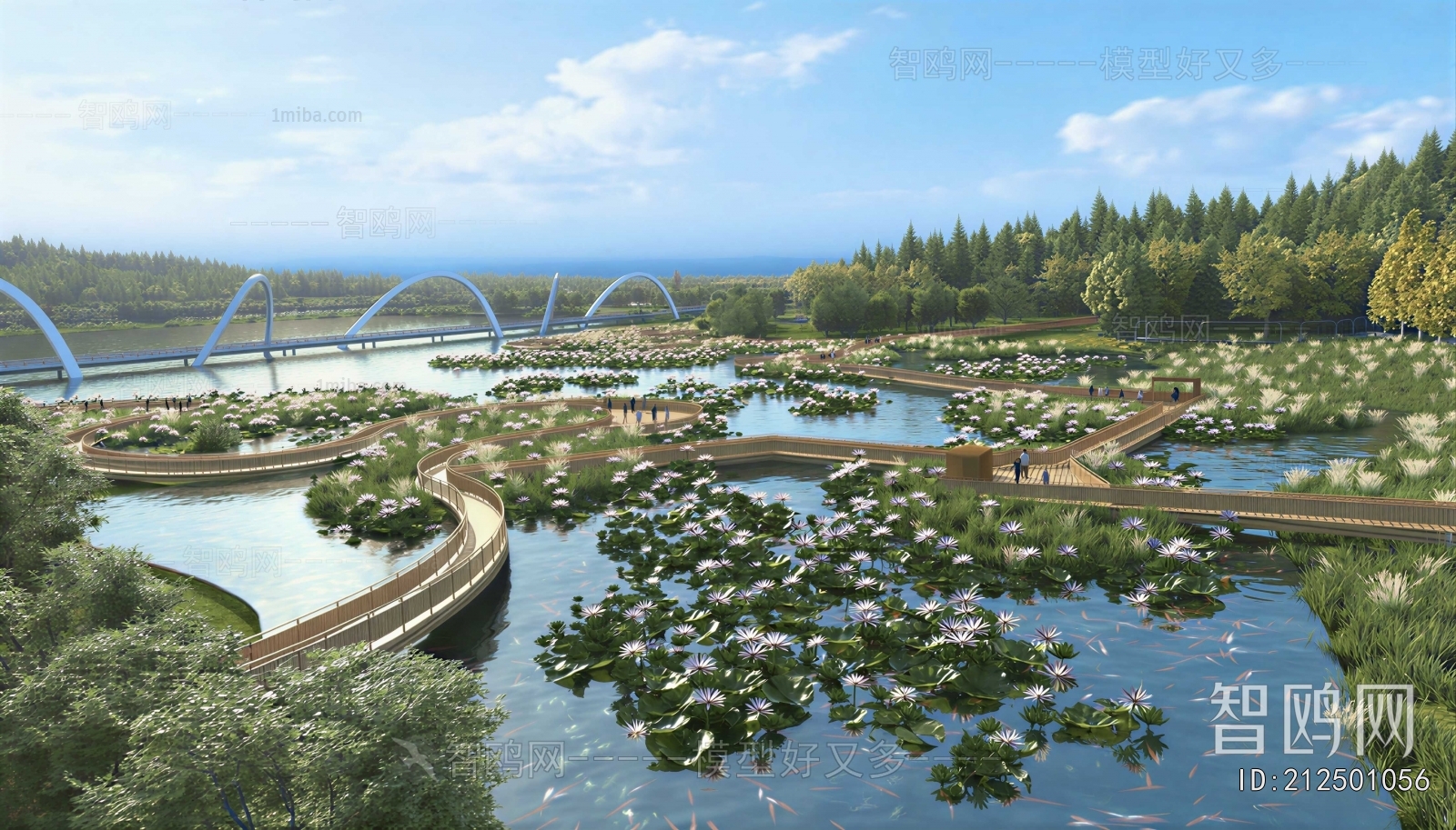 Modern Park Landscape