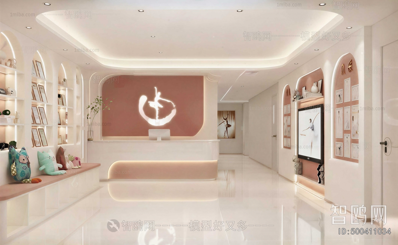 Modern Office Reception Desk