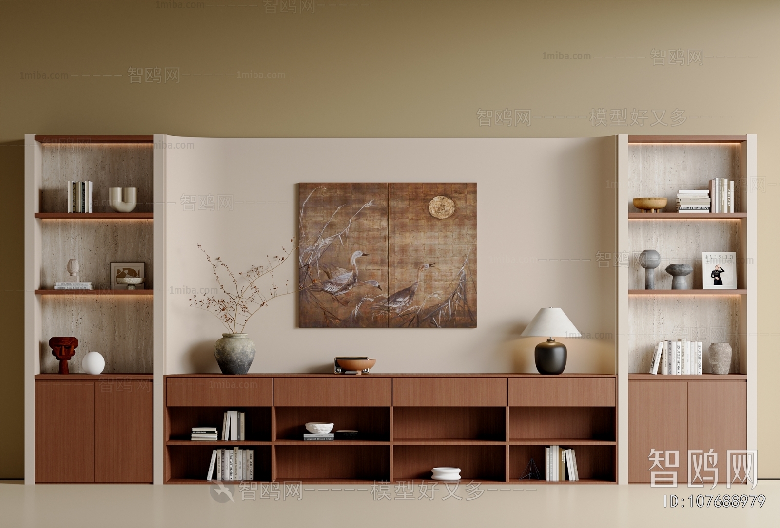 Wabi-sabi Style Bookcase