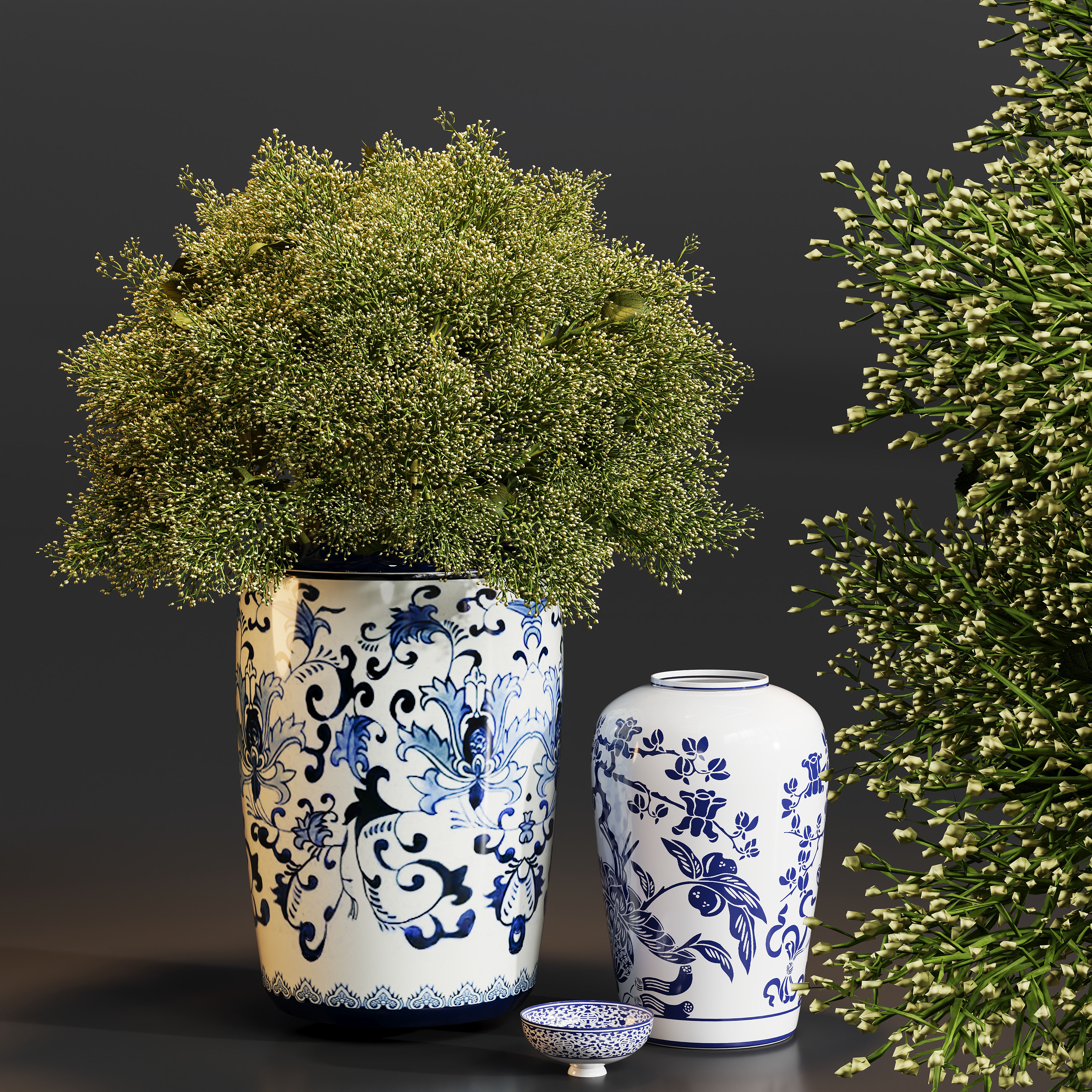 New Chinese Style Potted Green Plant