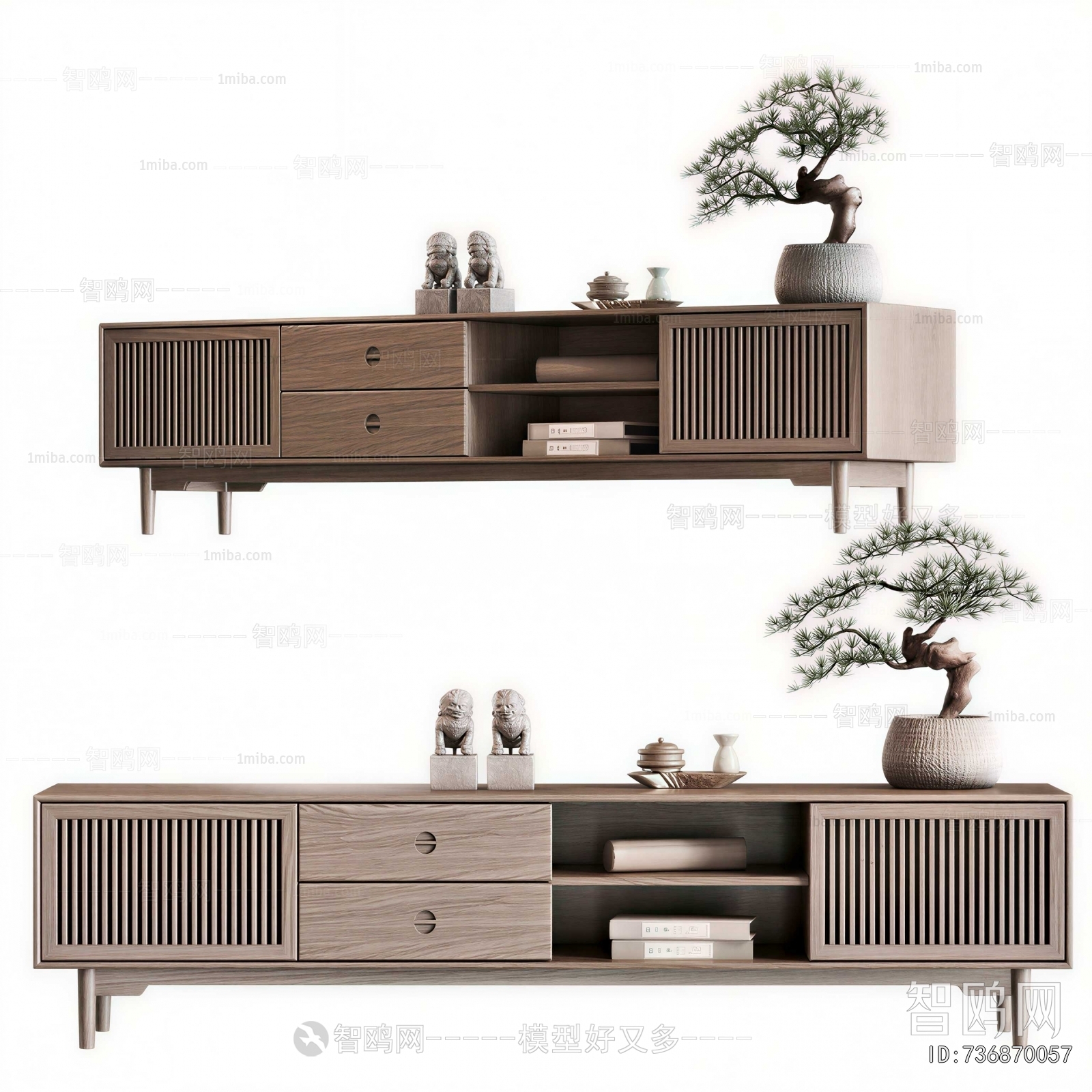 New Chinese Style TV Cabinet