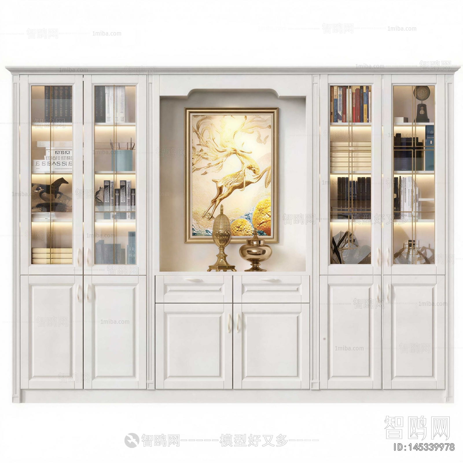 Simple European Style Bookcase