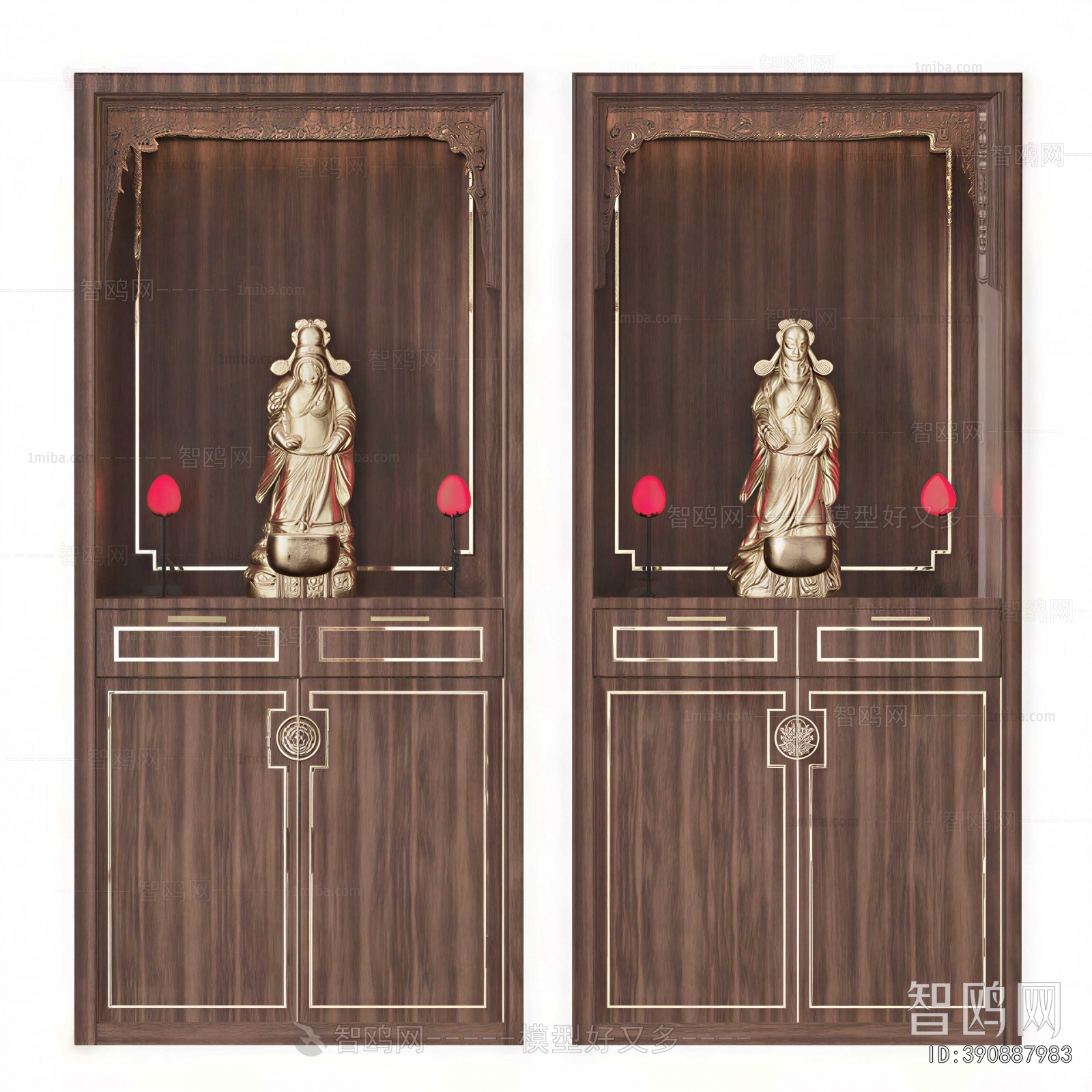 New Chinese Style Buddhist Niche