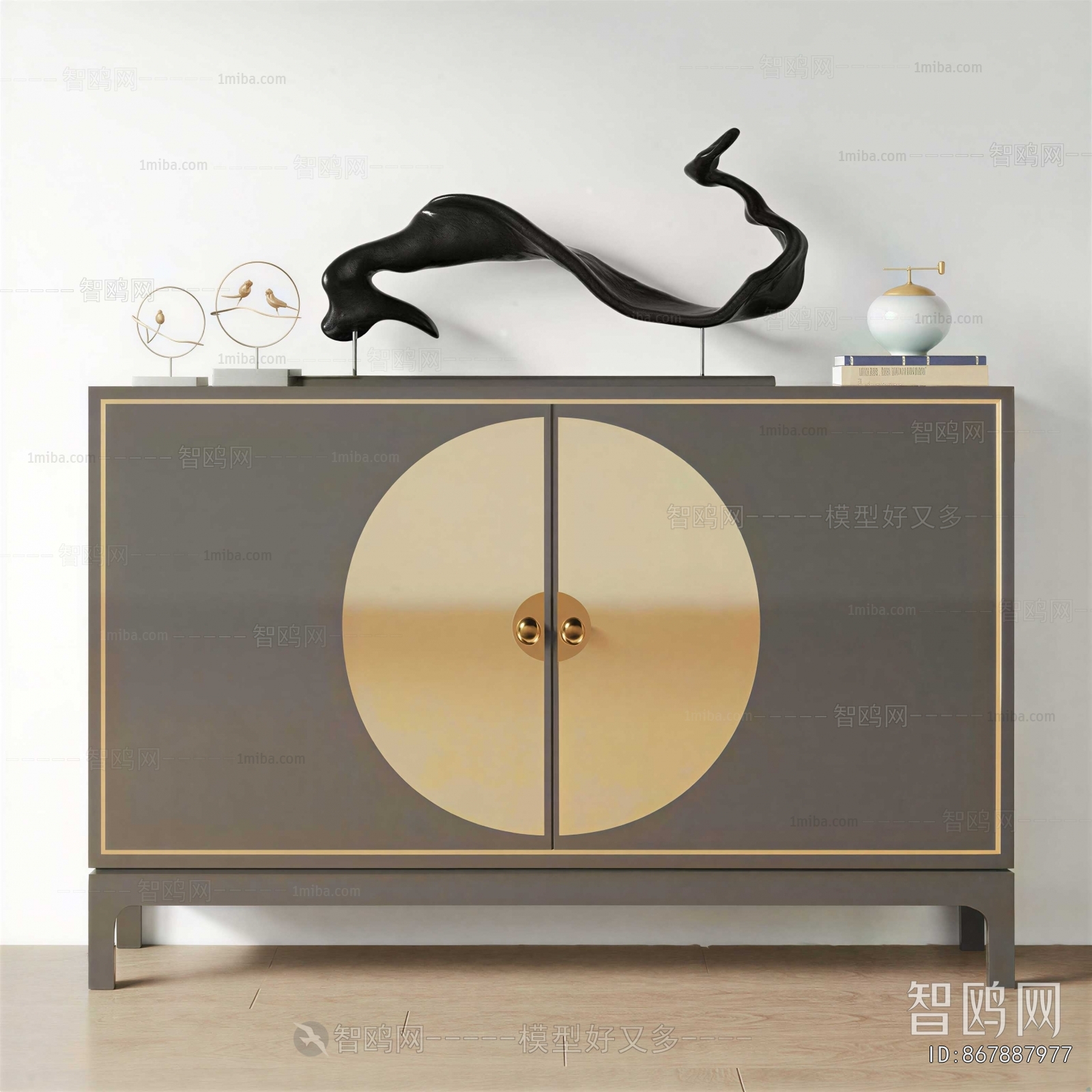 New Chinese Style Side Cabinet