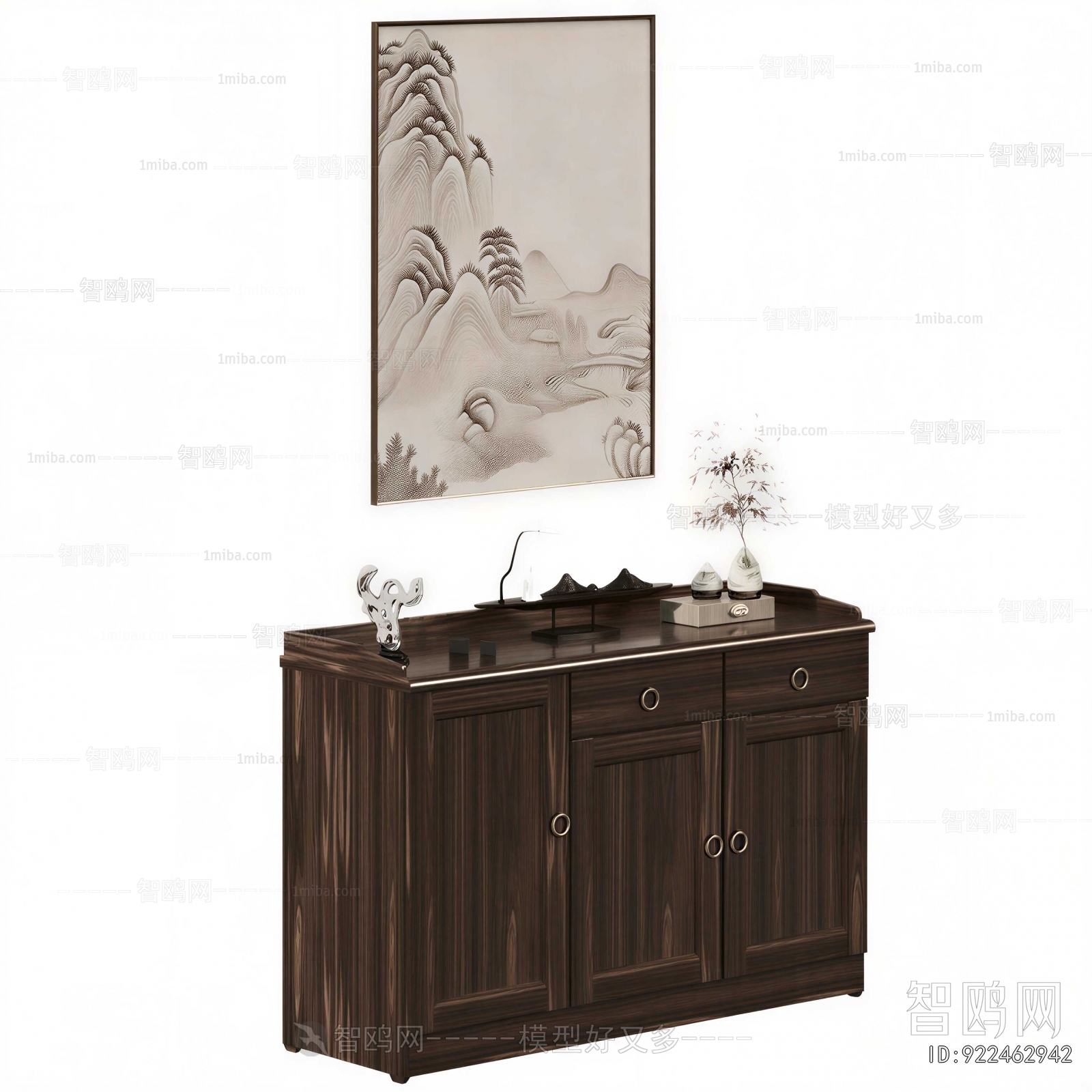 New Chinese Style Side Cabinet