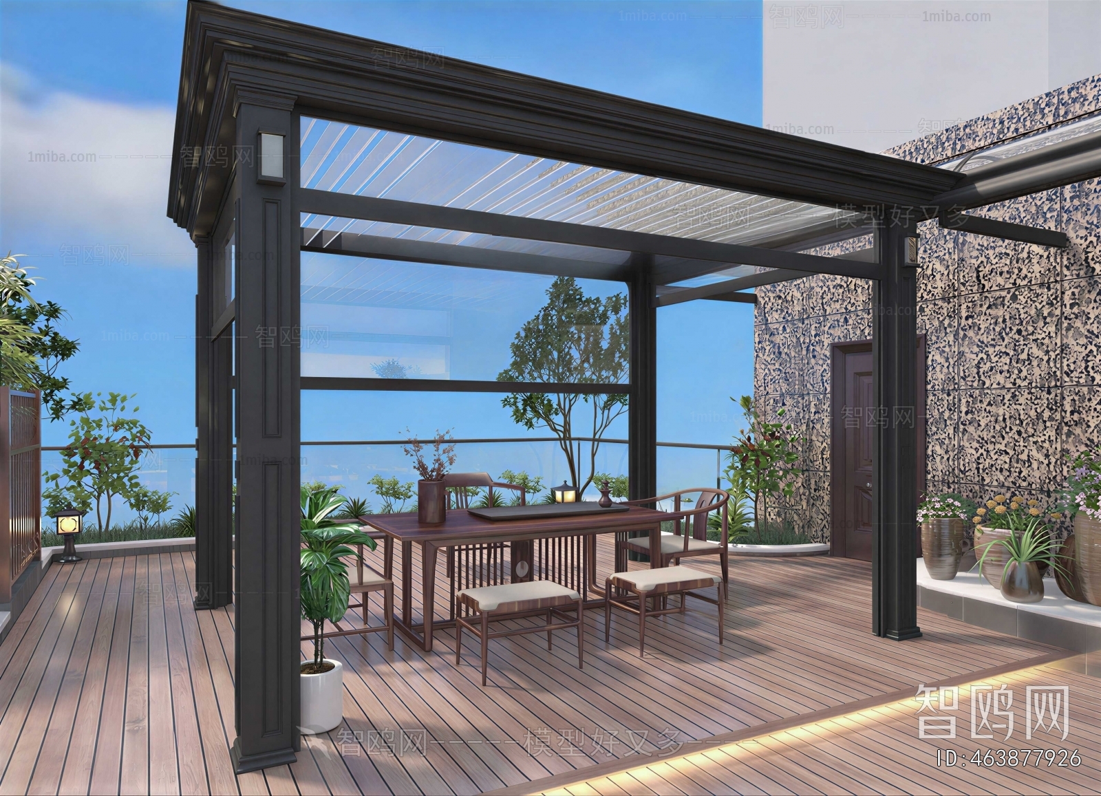 New Chinese Style Terrace