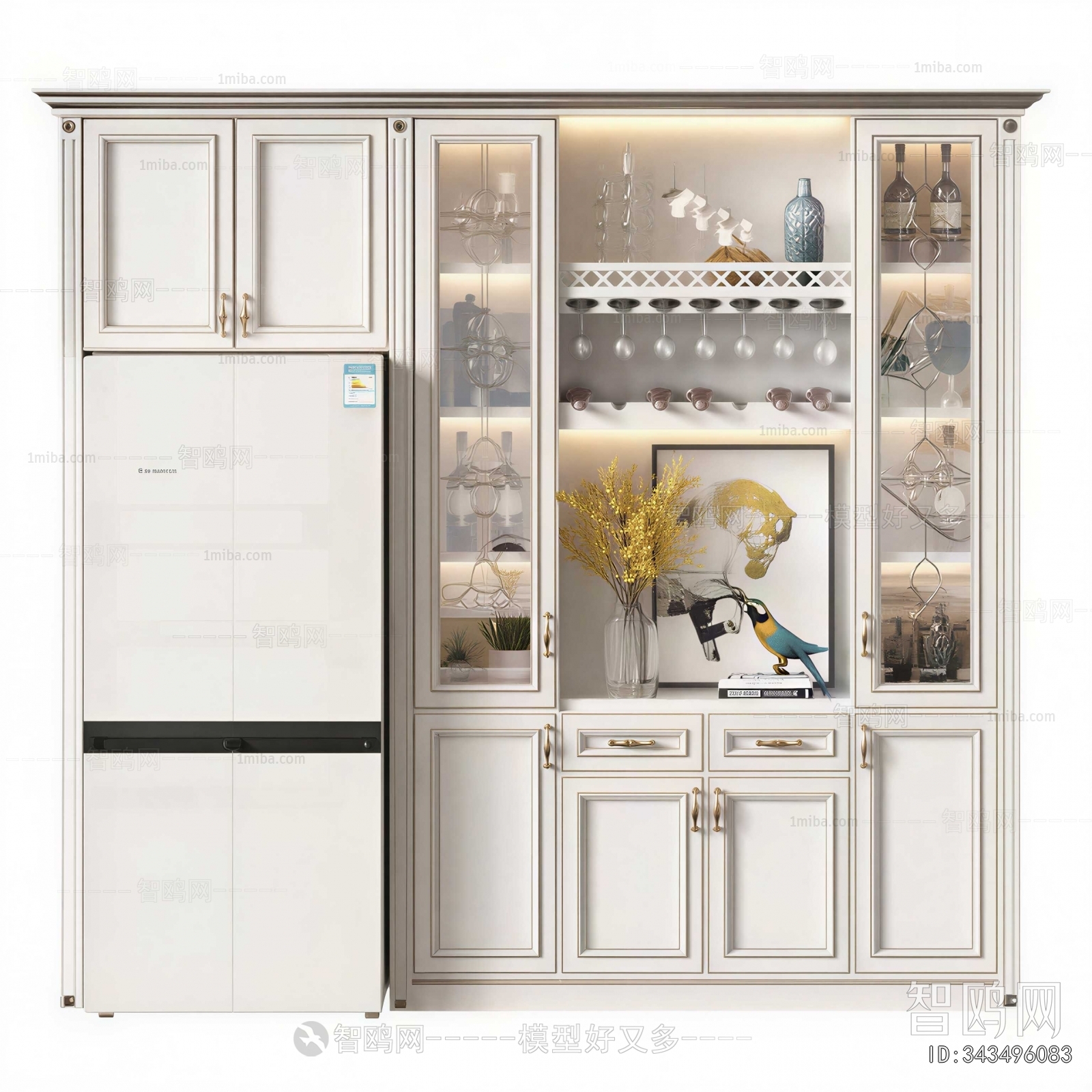 European Style Wine Cabinet